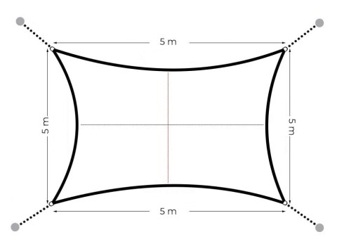 ŻAGIEL OGRODOWY PRZECIWSŁONECZNY 5X5M AEGIS, WODOODPORNY, UV, BEŻOWY, TARAS