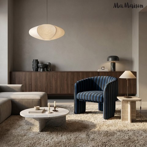 MaMaison fotel JOLIE niebieski / czarny