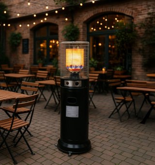 OGRZEWACZ GAZOWY 11KW CALORE, PARASOL GRZEWCZY, TARAS, OGRÓD, POKROWIEC