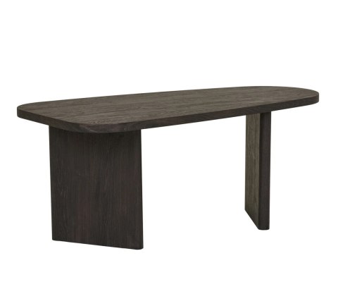 Stolik kawowy Melo 50x100 cm owalny brązowy nowoczesny do salonu ( Rozmiar: uniwersalny )