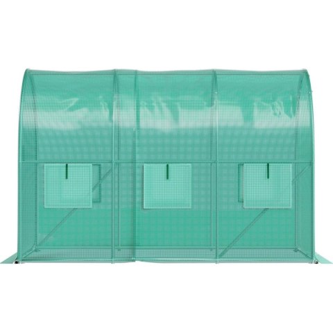 Szklarnia tunel ogrodowy foliowy 3x2x2 m 6 m² metalowy stelaż folia UV