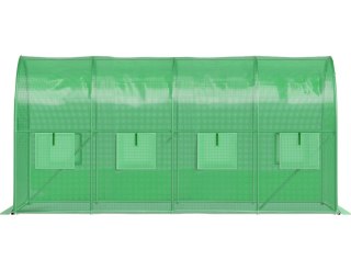 TUNEL FOLIOWY OGRODOWY VERDURA, SZKLARNIA 4X2X2M, 8M2, UV, METALOWY STELAŻ