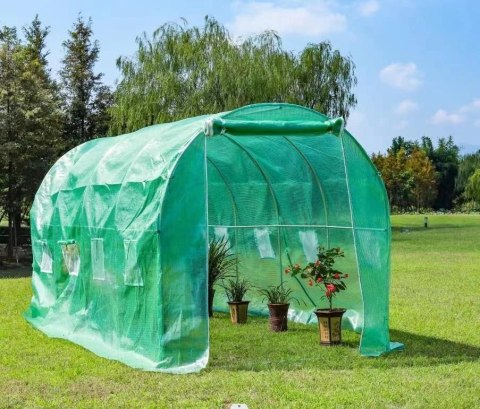 TUNEL FOLIOWY OGRODOWY VERDURA, SZKLARNIA 4X2X2M, 8M2, UV, METALOWY STELAŻ