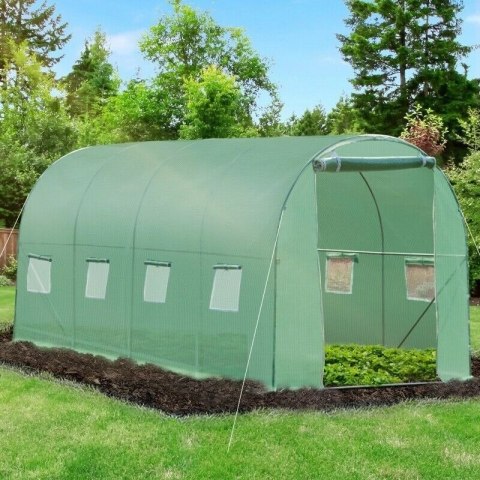 TUNEL FOLIOWY OGRODOWY VERDURA, SZKLARNIA 4X2X2M, 8M2, UV, METALOWY STELAŻ