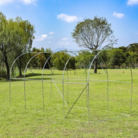 TUNEL FOLIOWY OGRODOWY VERDURA, SZKLARNIA 4X2X2M, 8M2, UV, METALOWY STELAŻ
