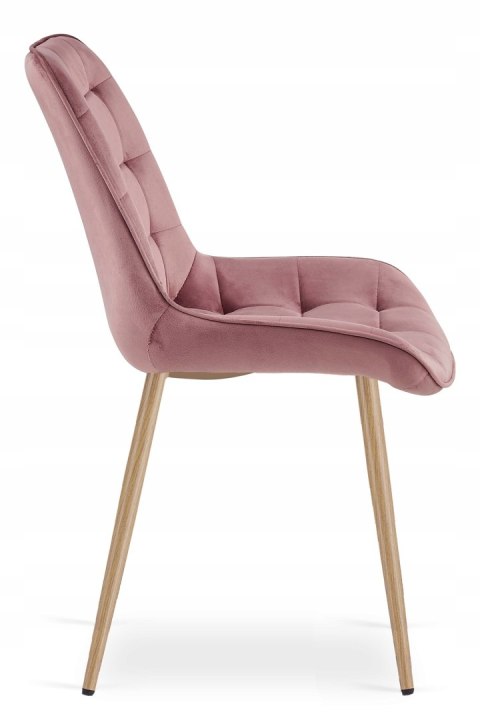 KRZESŁO MODUM, TAPICEROWANE, WELUROWE, DO SALONU, JADALNI, VELVET, GLAMOUR