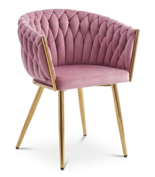 KRZESŁO TAPICEROWANE VELLUTO, WELUROWE, DO SALONU, JADALNI, VELVET, GLAMOUR
