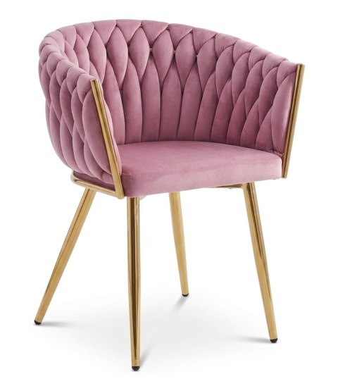 KRZESŁO TAPICEROWANE VELLUTO, WELUROWE, DO SALONU, JADALNI, VELVET, GLAMOUR