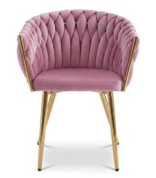 KRZESŁO TAPICEROWANE VELLUTO, WELUROWE, DO SALONU, JADALNI, VELVET, GLAMOUR