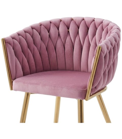 KRZESŁO TAPICEROWANE VELLUTO, WELUROWE, DO SALONU, JADALNI, VELVET, GLAMOUR