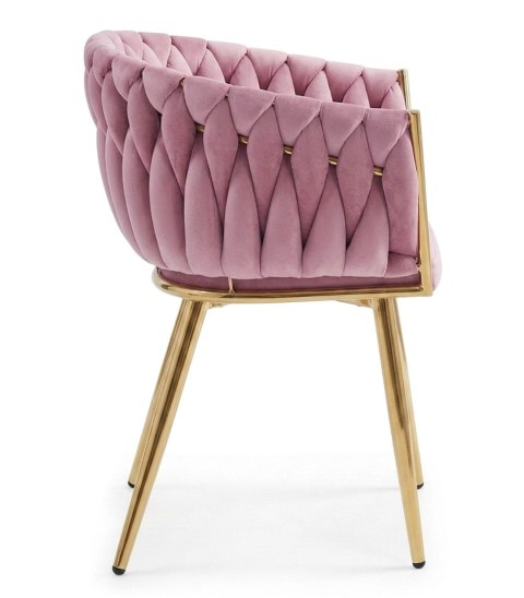 KRZESŁO TAPICEROWANE VELLUTO, WELUROWE, DO SALONU, JADALNI, VELVET, GLAMOUR