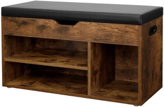 SZAFKA NA BUTY Z SIEDZISKIEM RUSTIQUE, REGAŁ, SCHOWEK, LOFT, RUSTYKALNA