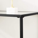 KONSOLA AURAE, STOLIK KAWOWY, LAWA, CZARNY, LOFT, DO SALONU, Z PÓŁKĄ 100 CM