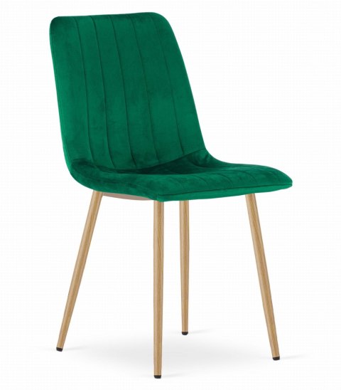KRZESŁO TAPICEROWANE CLARITAS, WELUROWE, SALON, JADALNI, VELVET, NOWOCZESNE