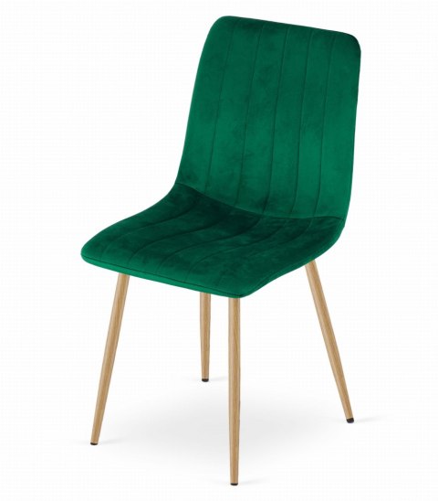KRZESŁO TAPICEROWANE CLARITAS, WELUROWE, SALON, JADALNI, VELVET, NOWOCZESNE