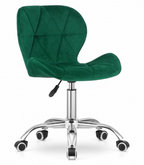 KRZESŁO OBROTOWE ERGONA, TAPICEROWANE, WELUROWE, VELVET, DO SALONU, GLAMOUR