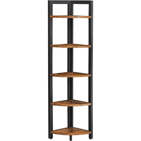REGAŁ NA KSIĄŻKI FERME, 5 PÓŁEK, LOFT, INDUSTRIALNY, DO SALONU, BIUROWY, CM