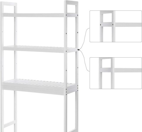 REGAŁ SKALA, BIAŁY, NA KSIĄŻKI, PÓŁKA, SZAFKA, DO SALONU, LOFT, OTWARTY, CM
