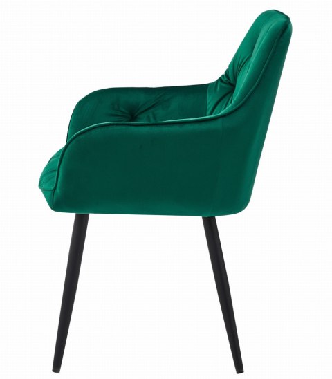 KRZESŁO VELURA, TAPICEROWANE, WELUROWE, ZIELONE, DO SALONU, JADALNI, VELVET