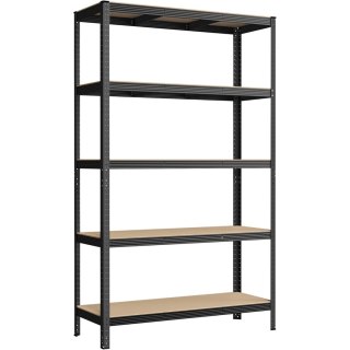 REGAŁ LUMINESSE, 5 PÓŁEK, LOFT, INDUSTRIALNY, DO SALONU, NA KSIĄŻKI, 200 CM