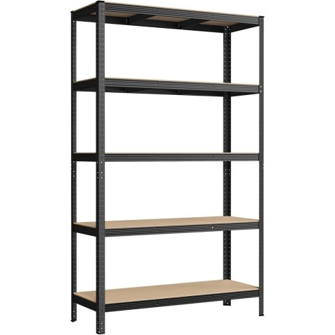 REGAŁ LUMINESSE, 5 PÓŁEK, LOFT, INDUSTRIALNY, DO SALONU, NA KSIĄŻKI, 200 CM