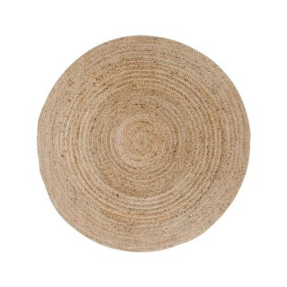 Dywan okrągły Bombay 120 cm jutowy pleciony boho do salonu i sypialni Intesi naturalny ( Rozmiar: uniwersalny )