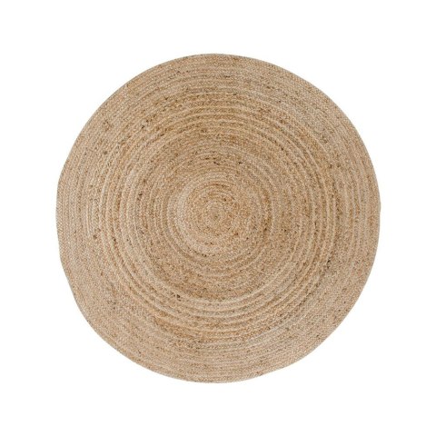 Dywan okrągły Bombay 120 cm jutowy pleciony boho do salonu i sypialni Intesi naturalny ( Rozmiar: uniwersalny )