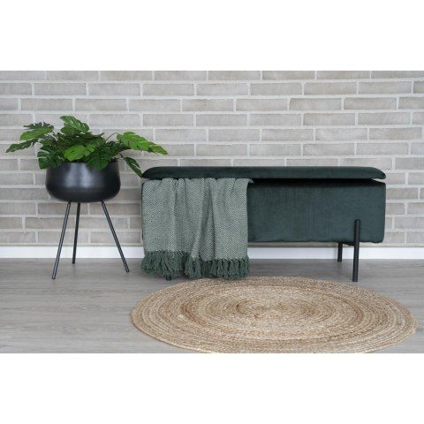 Dywan okrągły Bombay 120 cm jutowy pleciony boho do salonu i sypialni Intesi naturalny ( Rozmiar: uniwersalny )