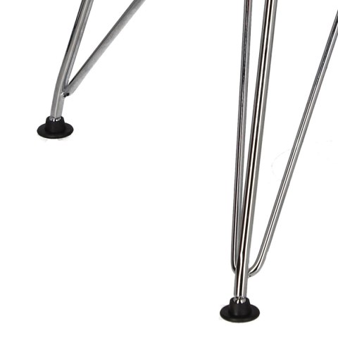 Krzesło metalowe Net Double czerwone do jadalni nowoczesne druciane D2.DESIGN chromowane ( Rozmiar: uniwersalny )