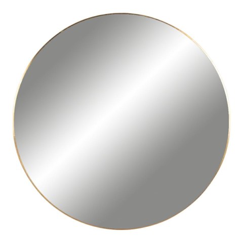 Lustro okrągłe 100 cm Jersey w złotej ramie do salonu lub sypialni House Nordic ( Rozmiar: uniwersalny )