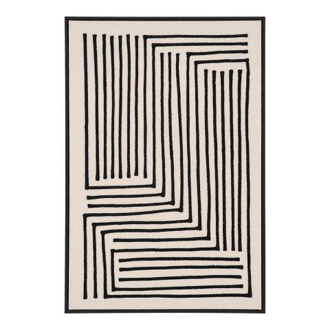 Obraz dekoracyjny Lipari No.3 60x90 czarno-beżowy do salonu ( Rozmiar: uniwersalny )