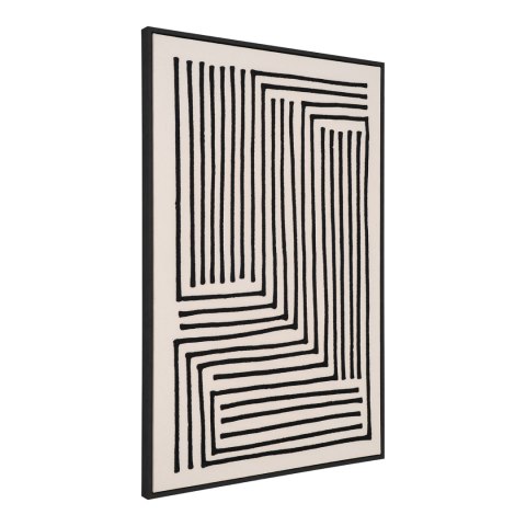 Obraz dekoracyjny Lipari No.3 60x90 czarno-beżowy do salonu ( Rozmiar: uniwersalny )