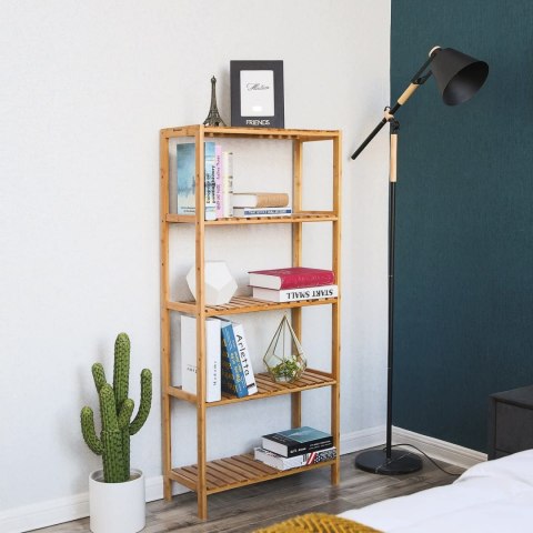 REGAŁ LUMINA, SZAFKA NA KSIĄŻKI, 5 PÓŁEK, PÓŁKA, OTWARTY, LOFT, SALONU, CM