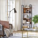 REGAŁ CHARMEL, NA KSIĄŻKI, DO SALONU, LOFT, INDUSTRIALNY, 5 PÓŁEK, 165 CM