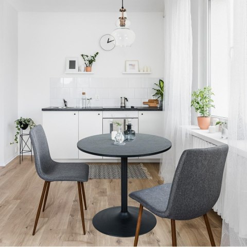 Stół Hvar 80cm czarny ( Rozmiar: uniwersalny )
