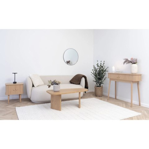 Stolik kawowy Melo owalny 50x100 cm nowoczesny do salonu naturalny ( Rozmiar: uniwersalny )