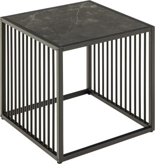 Stolik kawowy Strington 40x40cm marmur czarny ( Rozmiar: uniwersalny )