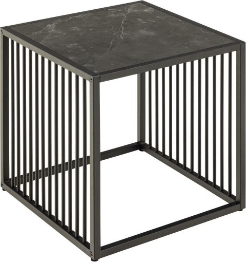 Stolik kawowy Strington 40x40cm marmur czarny ( Rozmiar: uniwersalny )