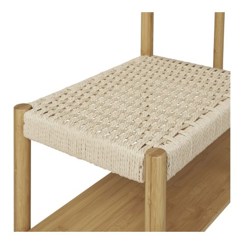 Wieszak stojący do przedpokoju Ember bambusowy z siedziskiem i półką Intesi boho 95 cm ( Rozmiar: uniwersalny )