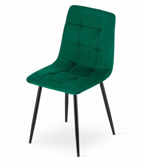 KRZESŁO TAPICEROWANE ASTRAEA, WELUROWE, DO SALONU, JADALNI, VELVET, GLAMOUR