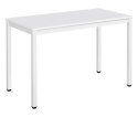 STÓŁ PROSTOKĄTNY PURE, 120X60, BIAŁY, NOWOCZESNY, KUCHNI, JADALNI, BIURKO