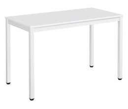 STÓŁ PROSTOKĄTNY PURE, 120X60, BIAŁY, NOWOCZESNY, KUCHNI, JADALNI, BIURKO