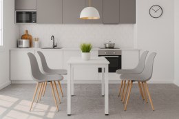 STÓŁ PROSTOKĄTNY PURE, 120X60, BIAŁY, NOWOCZESNY, KUCHNI, JADALNI, BIURKO