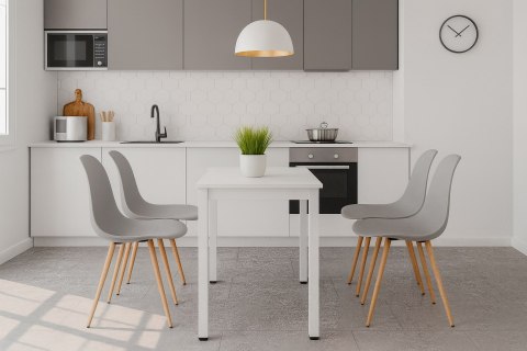 STÓŁ PROSTOKĄTNY PURE, 120X60, BIAŁY, NOWOCZESNY, KUCHNI, JADALNI, BIURKO