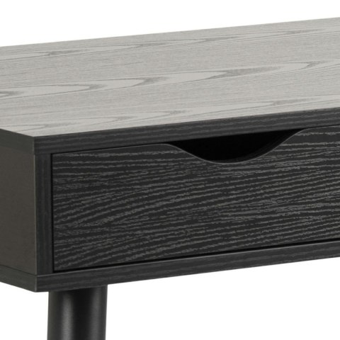 Biurko skandynawskie Scandi czarne z 3 szufladami do pracy 110 cm Intesi ( Rozmiar: uniwersalny )