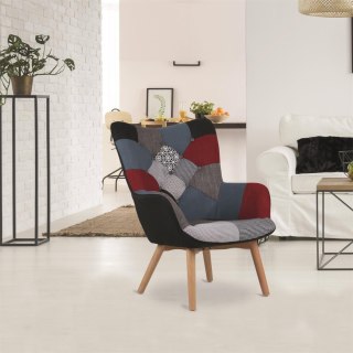 Fotel Uszak szeroki patchwork ( Rozmiar: uniwersalny )