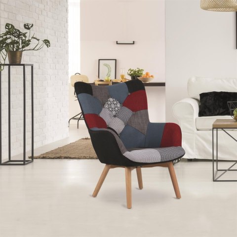 Fotel Uszak szeroki patchwork ( Rozmiar: uniwersalny )
