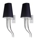 MOOSEE zestaw 2 sztuk lamp ściennych DEVIL WALL 1 czarny