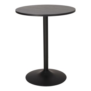 Stół okrągły Hvar 60 cm czarny nowoczesny do salonu i kawiarni ( Rozmiar: uniwersalny )