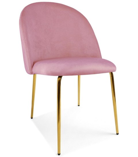 KRZESŁO TAPICEROWANE LUSSO, WELUROWE, DO SALONU, JADALNI, GLAMOUR, VELVET